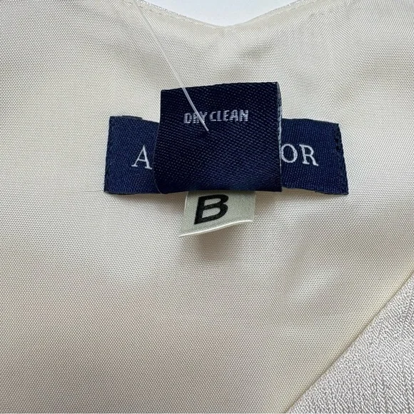 NWT Vintage Ann Taylor Silk Jacquard Top Size 10 Sleeveless Black Ribbon Y2K - Picture 9 of 10